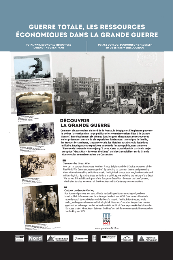 Affiche de l'exposition Great War "La Guerre totale"