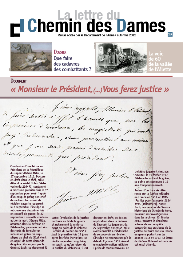 Page de Couverture - Lettre du Chemin des Dames n°26