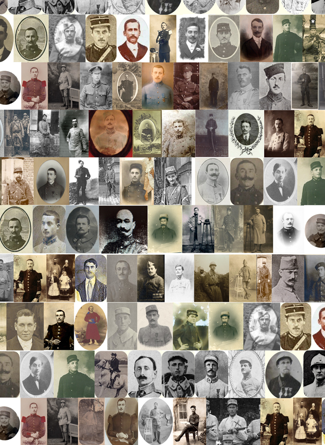 16 avril 1917, portraits de combattants...