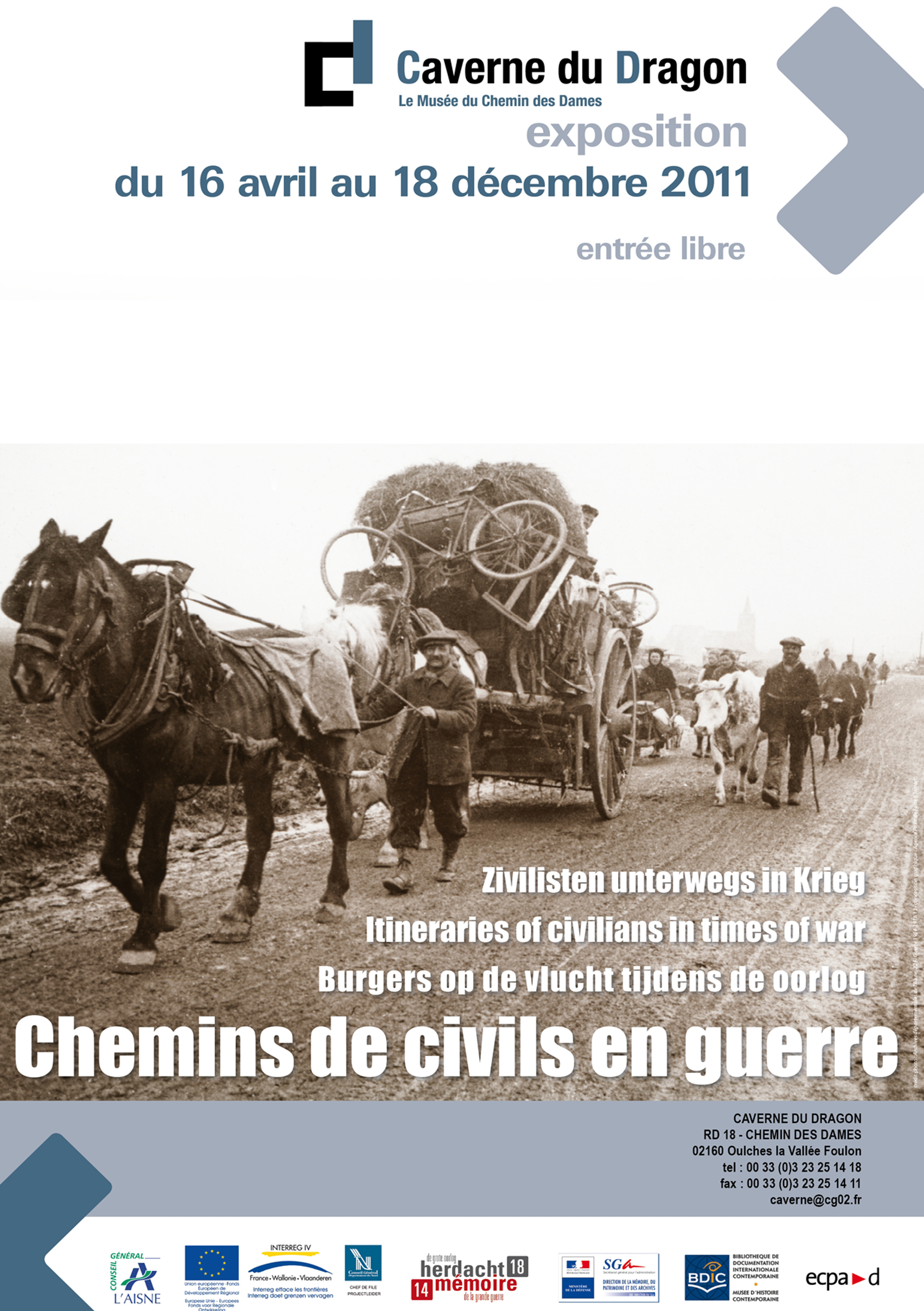 Exposition Chemins de civils