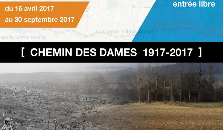 Affiche de l'exposition : Chemin des Dames 1917-2017