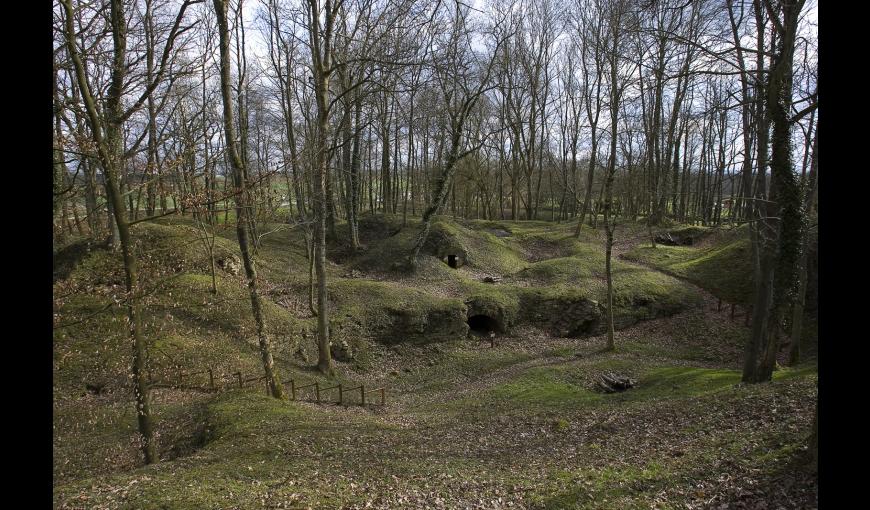 Les ruines du fort de la Malmaison (Aisne)