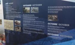 Exposition temporaire "1914 Des Britanniques au Chemin des Dames" à la Caverne du Dragon-Musée du Chemin des Dames, en2014